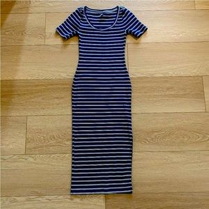 NWT Old Navy striped midi dress